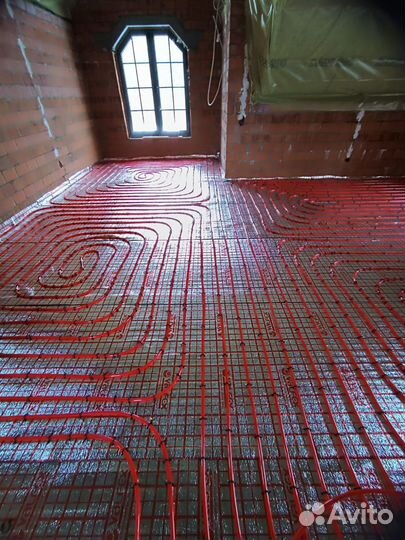 Тёплый Пол Водяной. Монтаж отопления Под Ключ