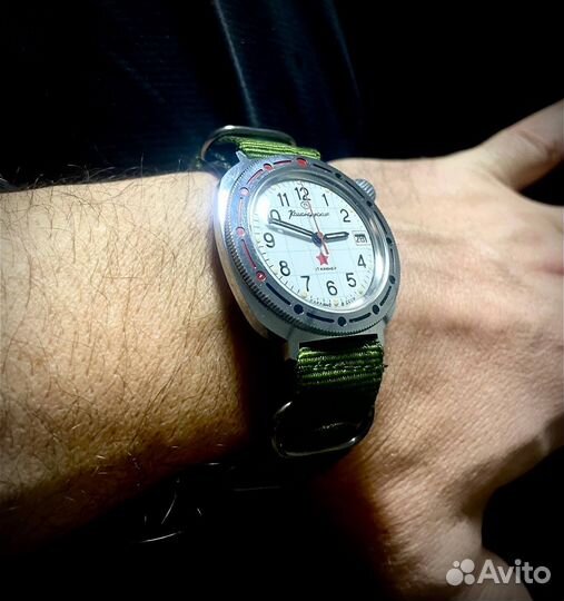 Наручные часы Восток Командирские. 17 камней. СССР