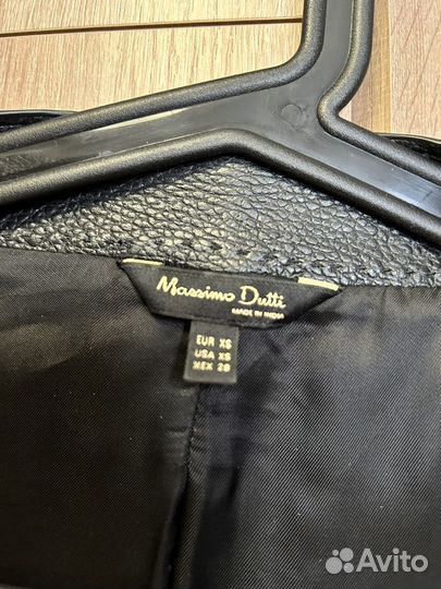 Куртка кожаная женская massimo dutti