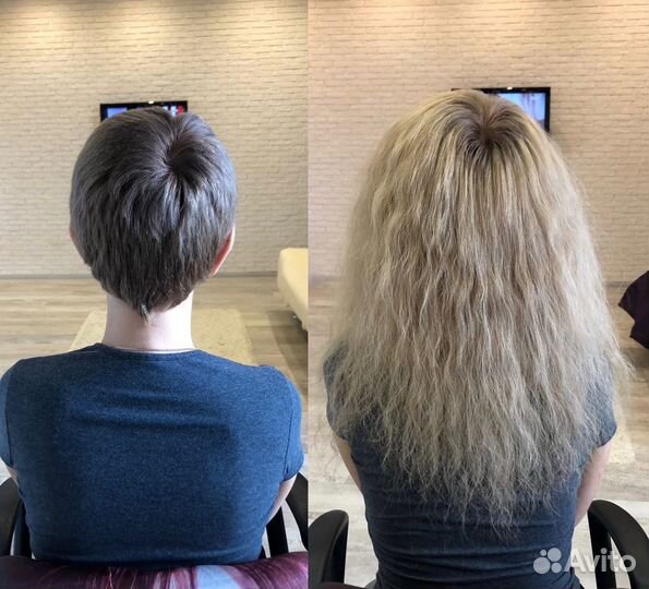 Коррекция наращённых волос
