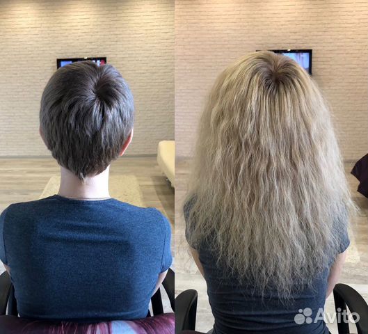 Коррекция наращённых волос