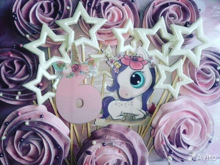 Съедобные топперы в торт