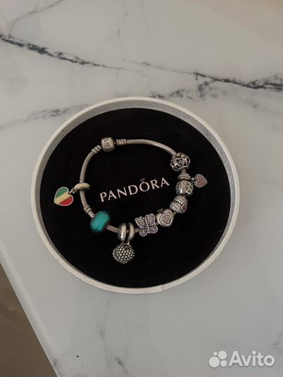 Pandora оригинал (браслет + шармы )