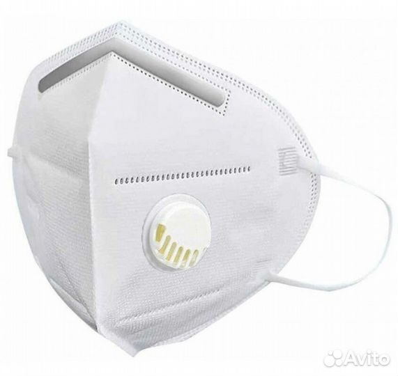 Респиратор с резинкой на изголовье с клапаном