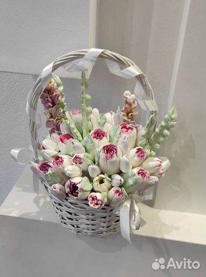 Зефирные цветы, букеты/сладкий подарок, коробочки