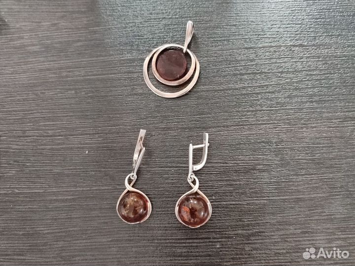 Серьги серебро в позолоте