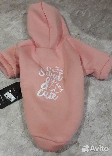 Толстовка для животных на флисе L спина 29 см