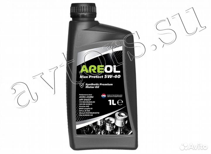 Масло моторное Areol 5W40 5 4 1 литр Нидерланды