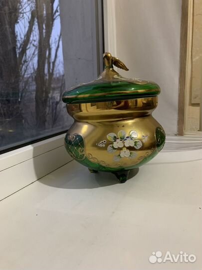 Ваза конфетница богемия