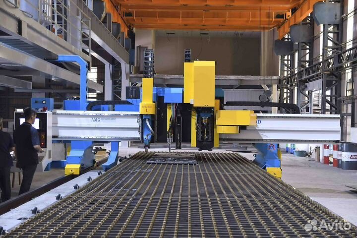 Линия для маркировки, резки и сверления листа