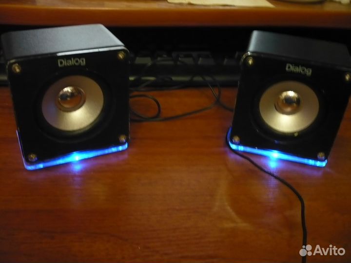 Колонки USB со звук.картой и подсветкой