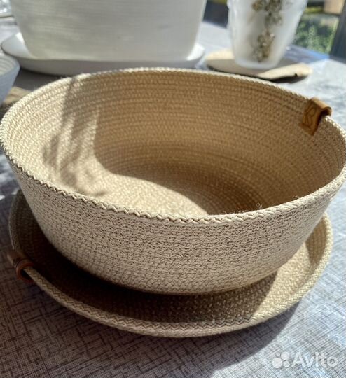 Корзинка интерьерная с крышкой