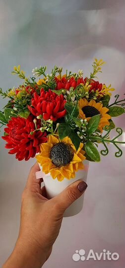 Букеты цветов из мыла