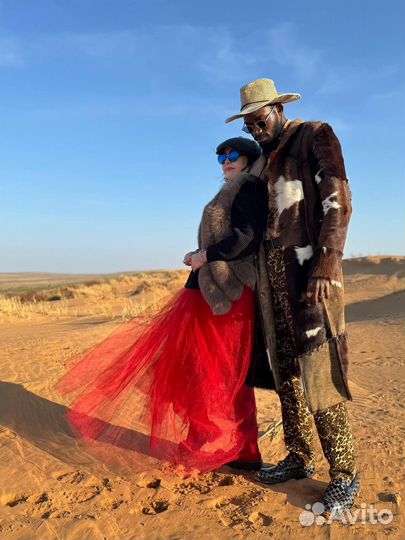 Кастомная двусторонняя дубленка из коровьей шкуры