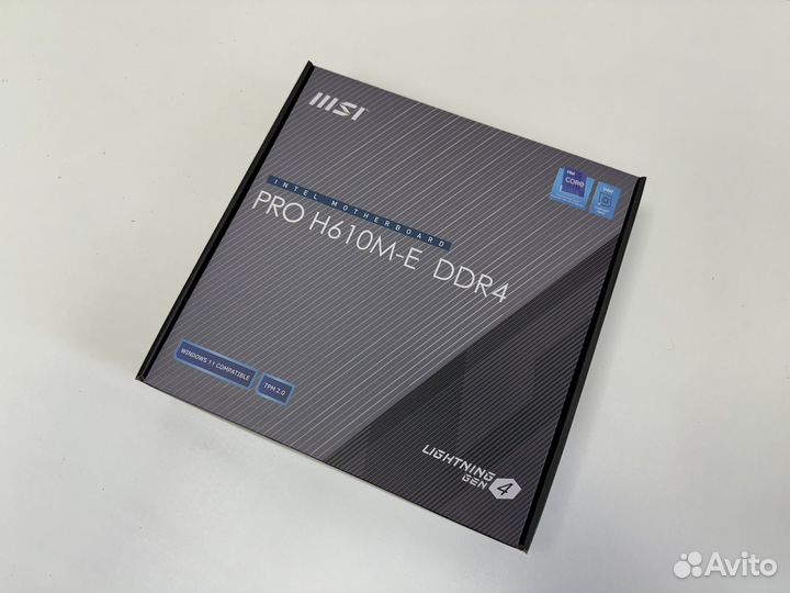Материнская плата lga 1700 msi h610m-e /новая