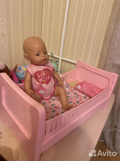 Кровать для кукол беби бон и сама кукла беби бон