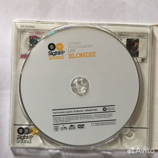 CD+DVD Blondie/Live By Request,2004,EU, nm