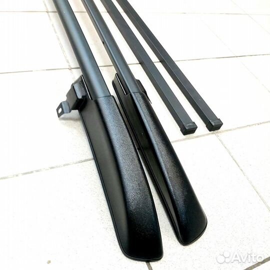 Рейлинги Нива Шевроле, Трэвел с багажником чёрные