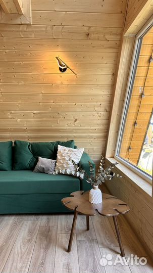 Аренда треугольного дома у моря, банный чан