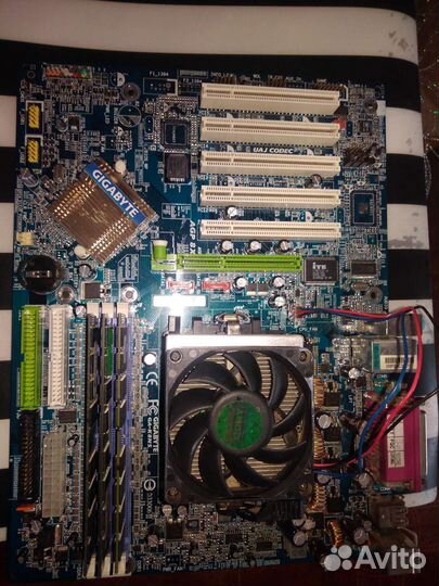 Материнская плата сокет 754 с процессором amd 2800