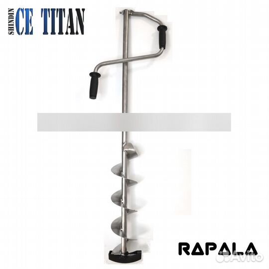 Титановый ледобур Суоми D150L-6 (2 ножа) ручка тип