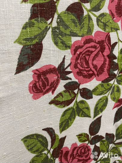 Скатерть льняная СССР 2 шт