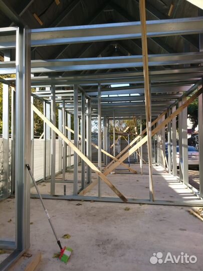 Быстровозводимый ангар лстк под ключ