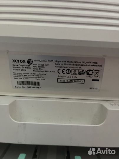 Принтер лазерный мфу xerox workCentre 3325