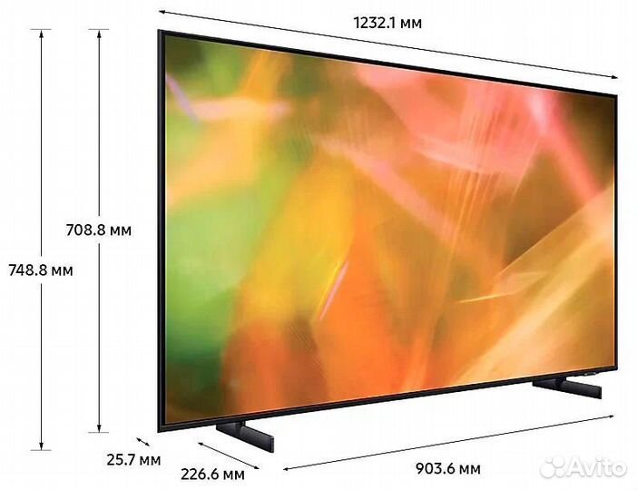 Новый телевизор Samsung TV LED UE55AU8000uxce