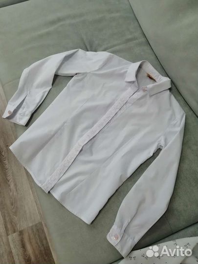 Блузка белая для девочек 146