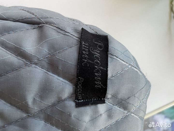 Шапка голубая норка