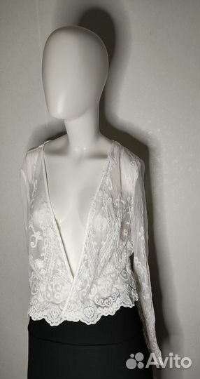 Кружевная кофта y2k