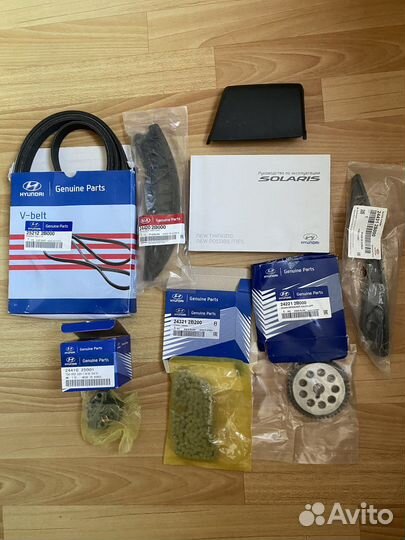 Комплект грм на hyundai solaris 1.6