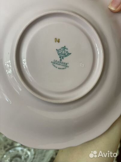 6 Блюдец от Чешского сервиза Leander