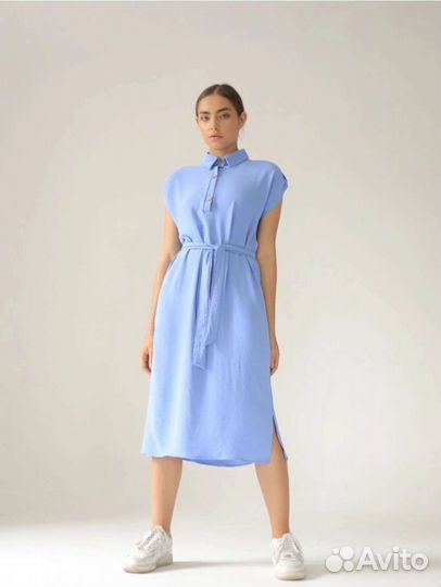 Платье рубашка 42 44 новое