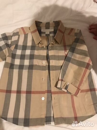 Burberry рубашка 86 детская
