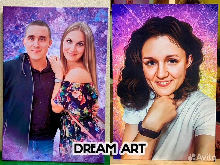 Портрет на холсте по фото на заказ Сергиев Посад