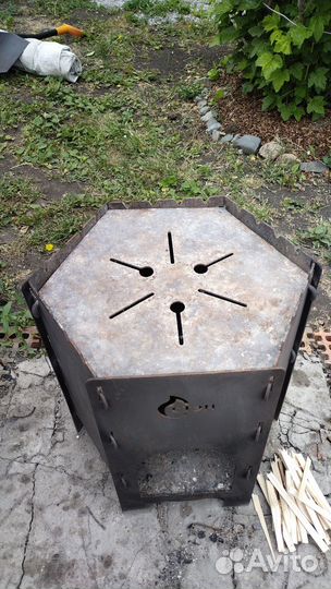 3 в 1.Печь казан мангал