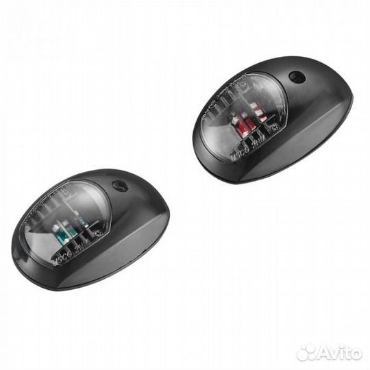 Огни бортовые светодиодные 95х60 мм,черные