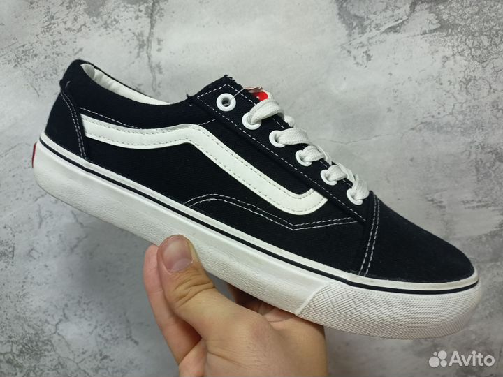 Кеды Vans old skool black/white low