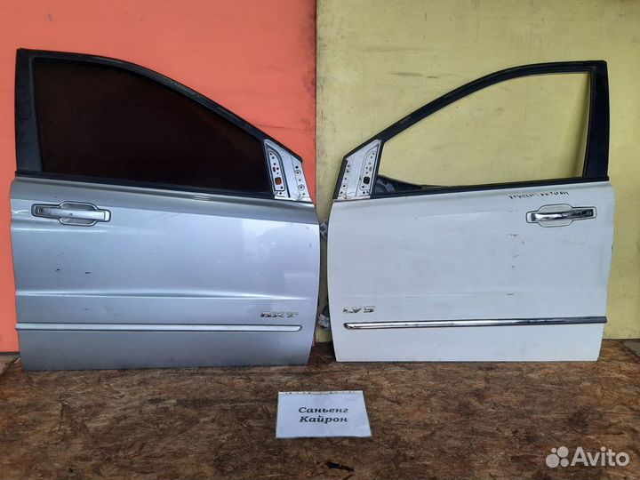 Резинки на двери SSANGYONG Kyron. Надпись на задней двери ССАНГЙОНГ Кайрон.
