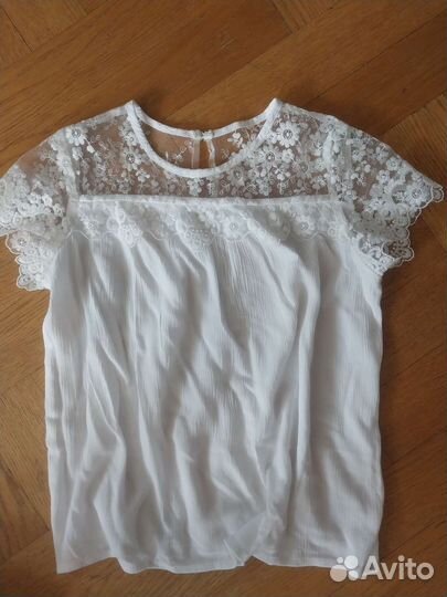 Блузка школьная для девочки 128-134(8-9лет)