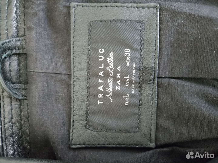 Кожаная куртка zara натуральная кожа