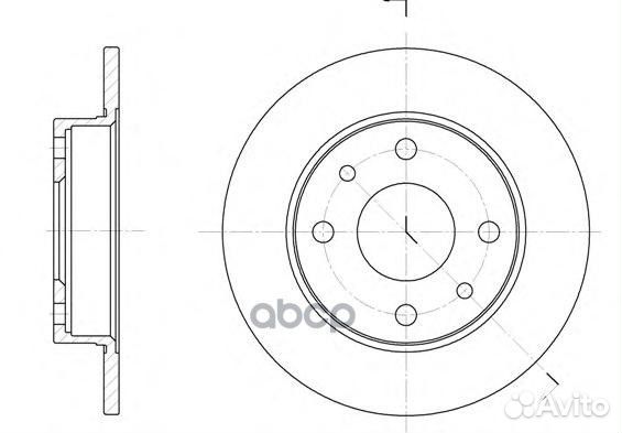 6110.00 диск тормозной Alfa Romeo 155,Fiat Bra