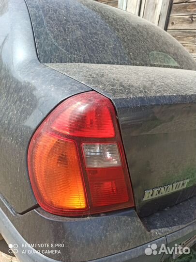 Плафон задний левый renault symbol