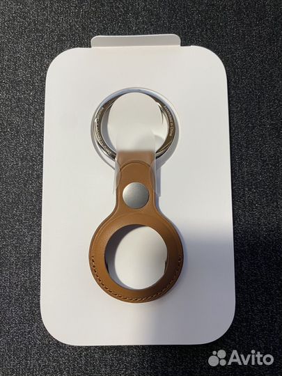 Брелок держатель AirTag Apple Leather Key Ring