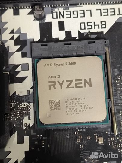 Процессор Ryzen 5 3600 (6 Ядер, 12 Потоков, 4.2GHz