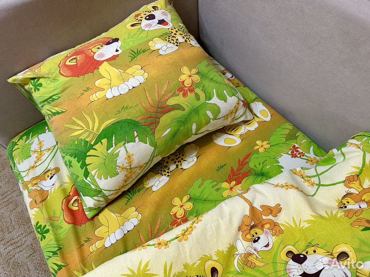 1,5 спальное детское постельное белье бязь