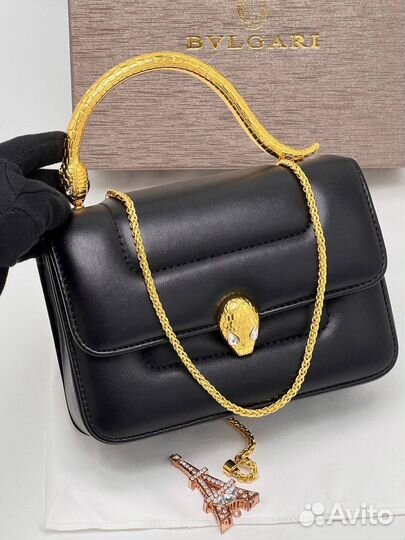 Сумка bulgari bvlgari женская кожа