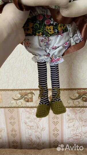 Интерьерная текстильная кукла «Баба-Яга»